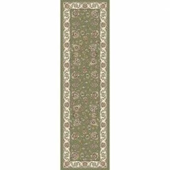 Judith Green/Ivory 2 ft. x 8 ft. Indoor Runner Rug by Home Decorators Collection