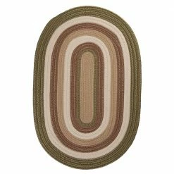 Frontier 5 ft. x 8 ft. Green Braided Oval Area Rug by Home Decorators Collection