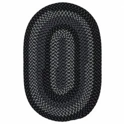 August Grey/Black 2 ft. x 8 ft. Braided Runner Rug by Home Decorators Collection