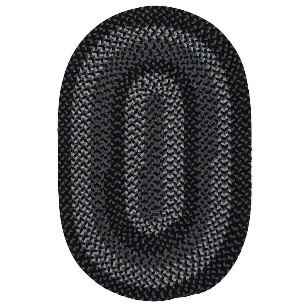 August Grey/Black 2 ft. x 8 ft. Braided Runner Rug by Home Decorators Collection 1 August Grey/Black 2 ft. x 8 ft. Braided Runner Rug by Home Decorators Collection