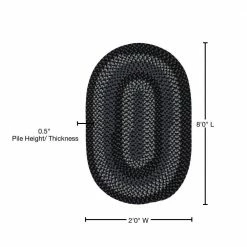 August Grey/Black 2 ft. x 8 ft. Braided Runner Rug by Home Decorators Collection 6 August Grey/Black 2 ft. x 8 ft. Braided Runner Rug by Home Decorators Collection -Home Decorators Store grey and black home decorators collection area rugs wn13r024x096 76 1000