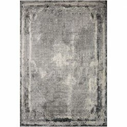 Warner Grey/Charcoal 7 ft. 9 in. x 10 ft. 10 in. Abstract Polypropylene/Polyester Area Rug by Home Decorators Collection