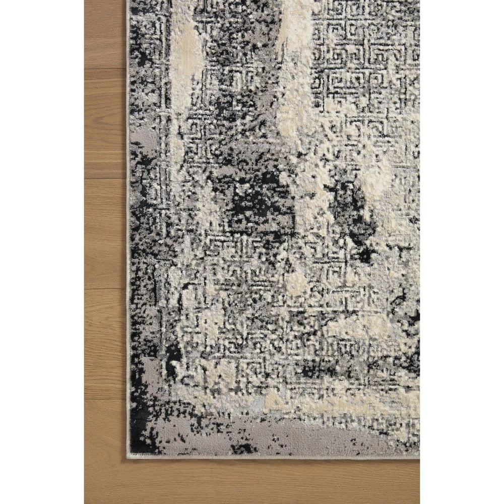 Warner Grey/Charcoal 7 ft. 9 in. x 10 ft. 10 in. Abstract Polypropylene/Polyester Area Rug by Home Decorators Collection 5 Warner Grey/Charcoal 7 ft. 9 in. x 10 ft. 10 in. Abstract Polypropylene/Polyester Area Rug by Home Decorators Collection - Image 5
