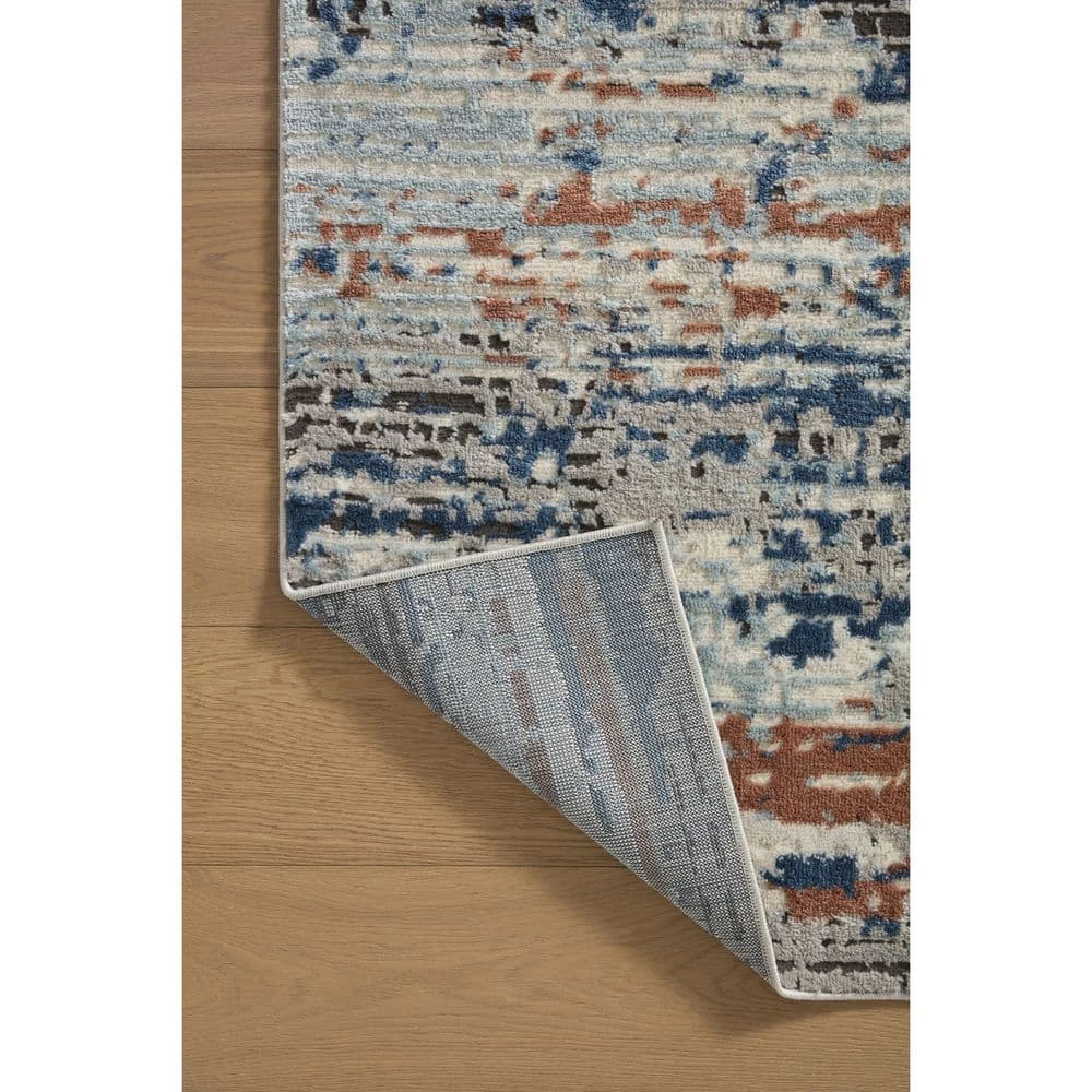 Salene Grey/Grey 7 ft. 11 in. x 10 ft. 6 in. Abstract Polypropylene/Polyester Area Rug by Home Decorators Collection 4 Salene Grey/Grey 7 ft. 11 in. x 10 ft. 6 in. Abstract Polypropylene/Polyester Area Rug by Home Decorators Collection - Image 4