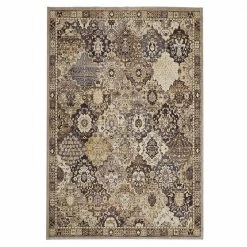 Patchwork Gray 5 ft. x 7 ft. Medallion Area Rug by Home Decorators Collection