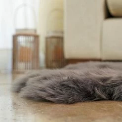 Unshorn Sheepskin Grey 2 ft. x 3 ft. Animal Shape Area Rug by Home Decorators Collection 10 Unshorn Sheepskin Grey 2 ft. x 3 ft. Animal Shape Area Rug by Home Decorators Collection -Home Decorators Store grey home decorators collection area rugs l201470000o2600 40 1000