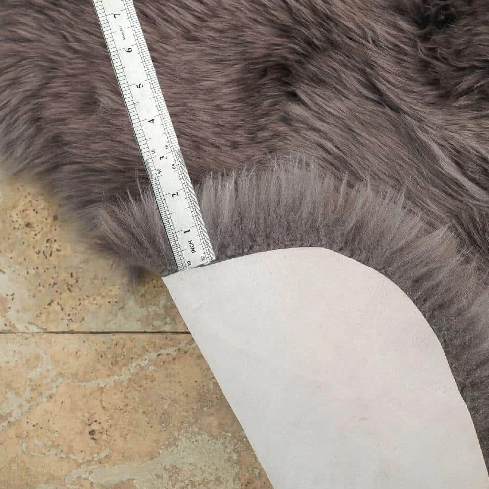 Unshorn Sheepskin Grey 2 ft. x 3 ft. Animal Shape Area Rug by Home Decorators Collection 6 Unshorn Sheepskin Grey 2 ft. x 3 ft. Animal Shape Area Rug by Home Decorators Collection - Image 6