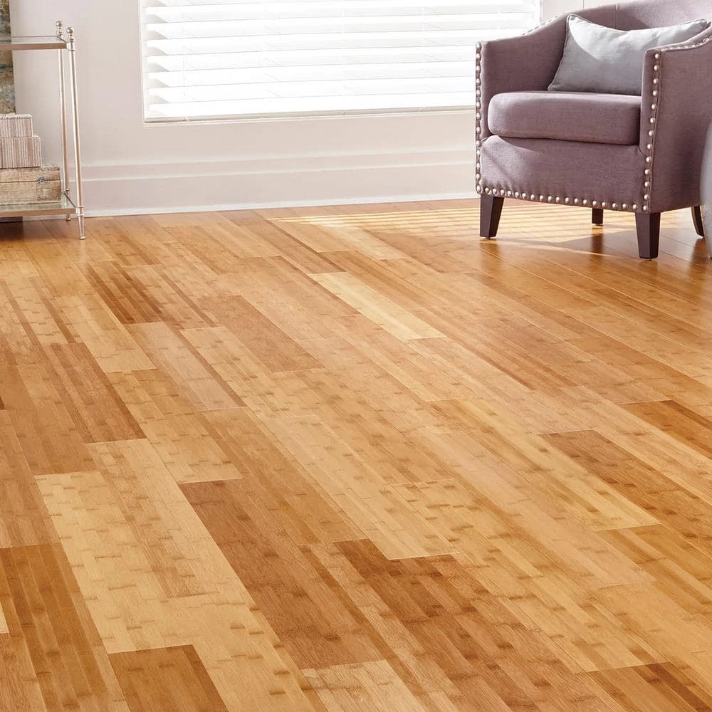 Horizontal Toast 5/8 in. T x 5 in. W x 38.59 in. L Solid Bamboo Flooring(24.12 sq. ft. / case) by Home Decorators Collection 2 Horizontal Toast 5/8 in. T x 5 in. W x 38.59 in. L Solid Bamboo Flooring(24.12 sq. ft. / case) by Home Decorators Collection - Image 2