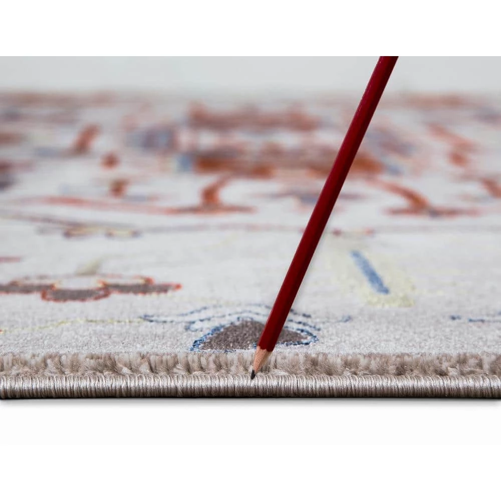 Talya Ivory/Red 8 ft. x 10 ft. Medallion Area Rug by Home Decorators Collection 8 Talya Ivory/Red 8 ft. x 10 ft. Medallion Area Rug by Home Decorators Collection - Image 8