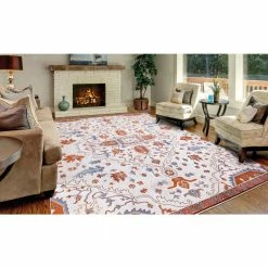 Talya Ivory/Red 8 ft. x 10 ft. Medallion Area Rug by Home Decorators Collection 16 Talya Ivory/Red 8 ft. x 10 ft. Medallion Area Rug by Home Decorators Collection -Home Decorators Store ivory red home decorators collection area rugs 54027 c3 1000