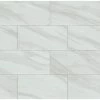 Kolasus White 12 in. x 24 in. Matte Porcelain Floor and Wall Tile (2 sq. ft./Each) by Home Decorators Collection
