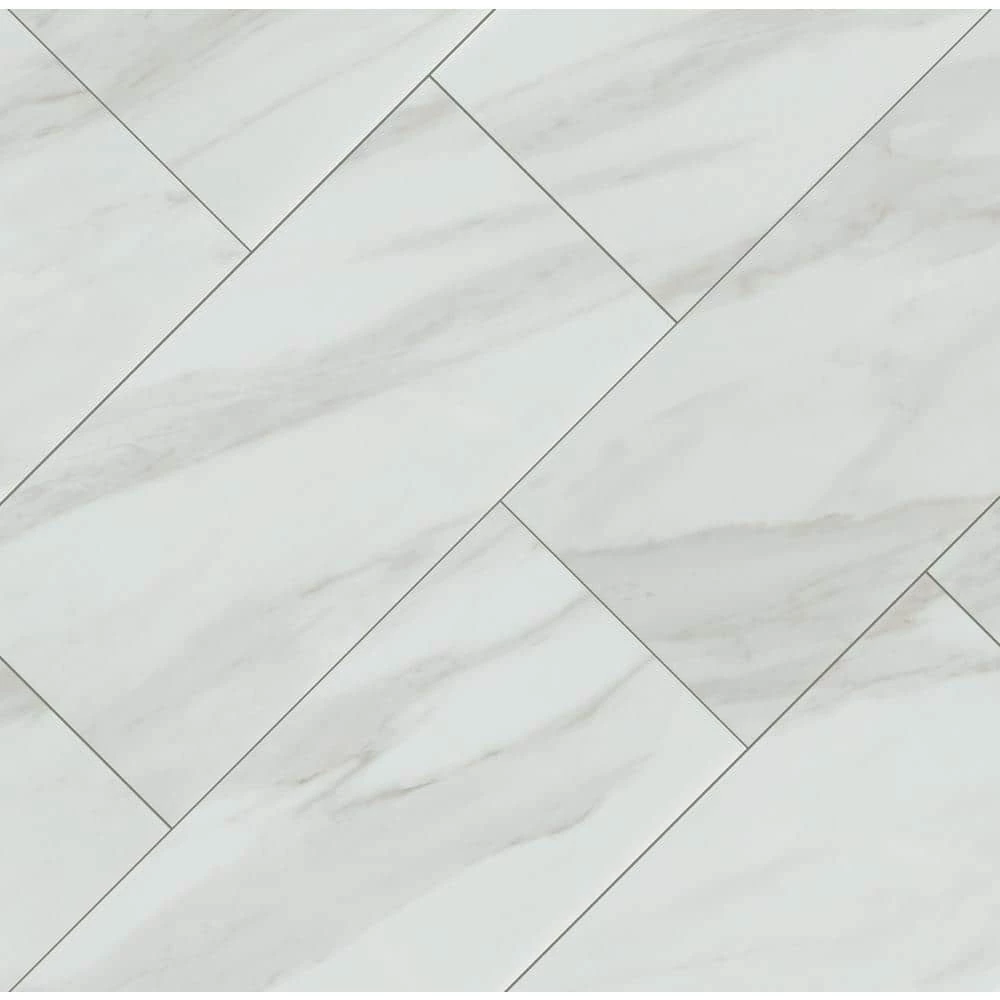 Kolasus White 12 in. x 24 in. Matte Porcelain Floor and Wall Tile (2 sq. ft./Each) by Home Decorators Collection 3 Kolasus White 12 in. x 24 in. Matte Porcelain Floor and Wall Tile (2 sq. ft./Each) by Home Decorators Collection - Image 3