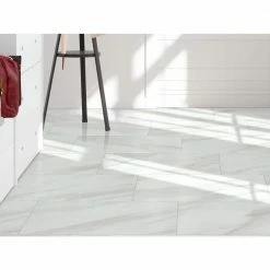 Kolasus 12 in. x 24 in. Polished Porcelain Stone Look Floor and Wall Tile (16 sq. ft./Case) by Home Decorators Collection -Home Decorators Store kolasus white polished home decorators collection porcelain tile nhdkolwhi1224p 31 1000