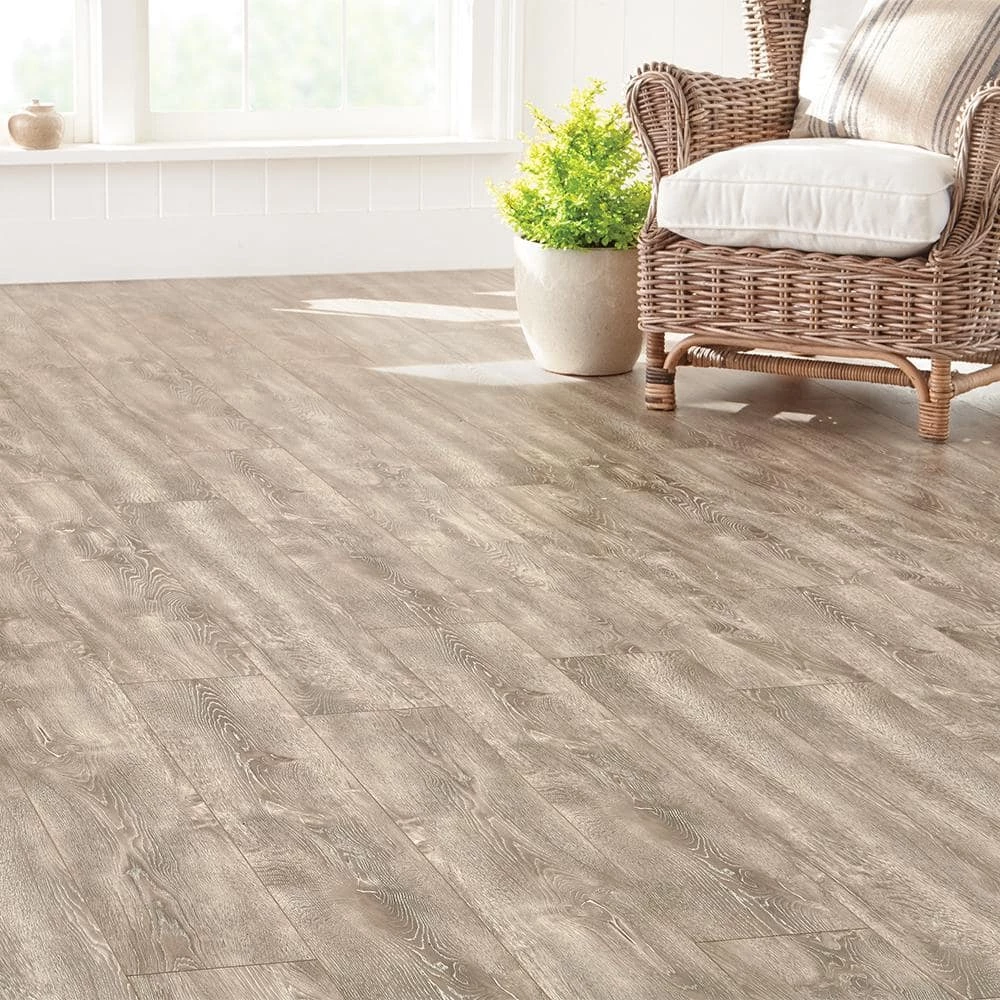 EIR Le Marble Oak 12 mm Thick x 7.56 in. Wide x 47.72 in. Length Laminate Flooring (20.04 sq. ft. / case) by Home Decorators Collection 2 EIR Le Marble Oak 12 mm Thick x 7.56 in. Wide x 47.72 in. Length Laminate Flooring (20.04 sq. ft. / case) by Home Decorators Collection - Image 2