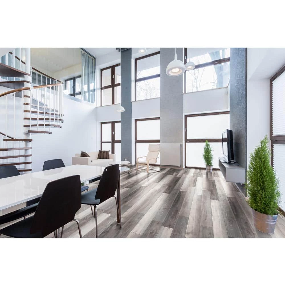 Woodland Mave 7.13 in. W x 48.03 in. L Rigid Core Click Lock Luxury Vinyl Plank Flooring (23.77 sq. ft./case) by Home Decorators Collection 2 Woodland Mave 7.13 in. W x 48.03 in. L Rigid Core Click Lock Luxury Vinyl Plank Flooring (23.77 sq. ft./case) by Home Decorators Collection - Image 2