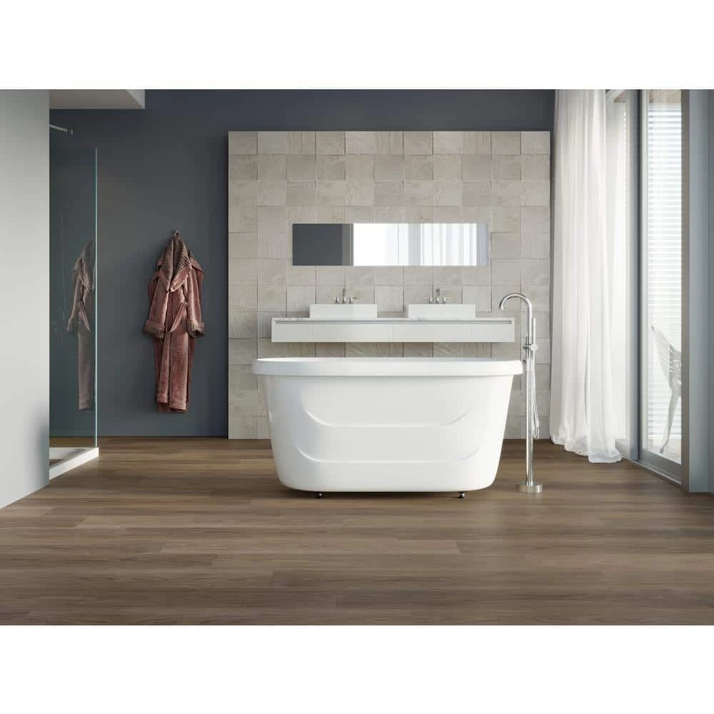 McKinney Walnut 7.20 in. W x 42 in. L SPC Waterproof Vinyl Plank Flooring (25.20 sq. ft./Case) by Home Decorators Collection 4 McKinney Walnut 7.20 in. W x 42 in. L SPC Waterproof Vinyl Plank Flooring (25.20 sq. ft./Case) by Home Decorators Collection - Image 4