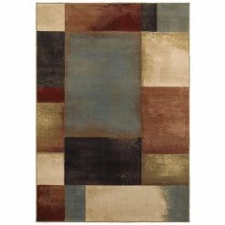 Hayley Multi 5 ft. x 8 ft. Geometric Area Rug by Home Decorators Collection
