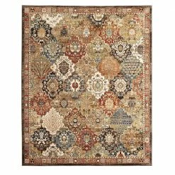Patchwork Multi 5 ft. x 7 ft. Medallion Area Rug by Home Decorators Collection