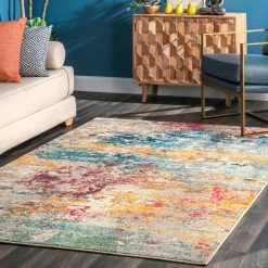 Modern Monet Multi 9 ft. x 12 ft. Area Rug by Home Decorators Collection -Home Decorators Store multi home decorators collection area rugs kkcb54a 9012 31 1000