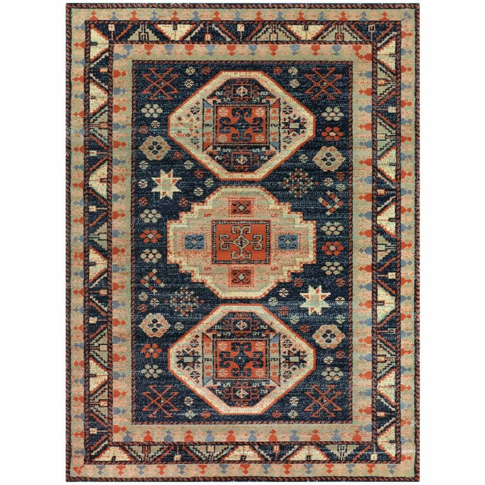 Woven Treasures Multicolored 6 ft. x 9 ft. Medallion Area Rug by Home Decorators Collection 1 Woven Treasures Multicolored 6 ft. x 9 ft. Medallion Area Rug by Home Decorators Collection