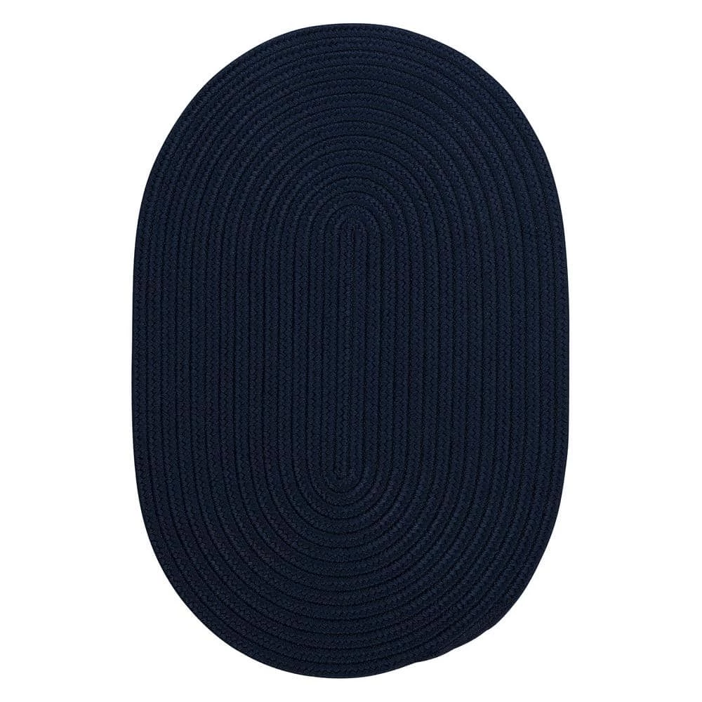 Trends Navy 8 ft. x 11 ft. Oval Braided Area Rug by Home Decorators Collection 1 Trends Navy 8 ft. x 11 ft. Oval Braided Area Rug by Home Decorators Collection