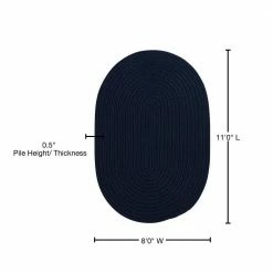 Trends Navy 8 ft. x 11 ft. Oval Braided Area Rug by Home Decorators Collection 6 Trends Navy 8 ft. x 11 ft. Oval Braided Area Rug by Home Decorators Collection -Home Decorators Store navy home decorators collection area rugs br52r096x132 76 1000