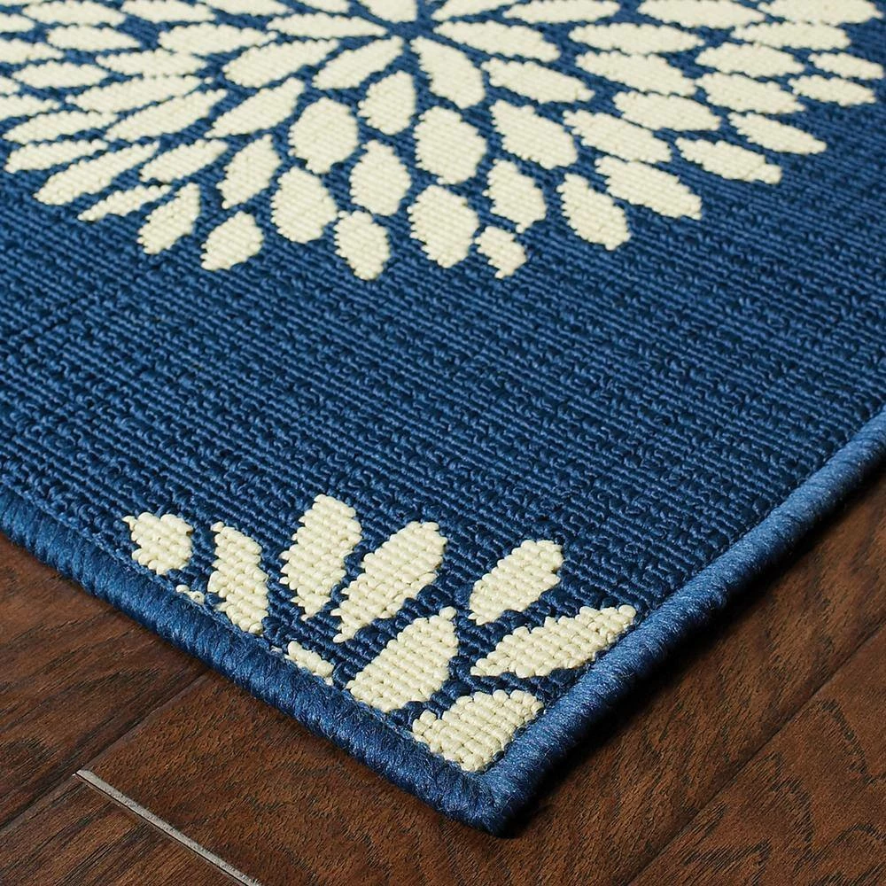 Aster Navy 5 ft. x 8 ft. Area Rug by Home Decorators Collection 5 Aster Navy 5 ft. x 8 ft. Area Rug by Home Decorators Collection - Image 5