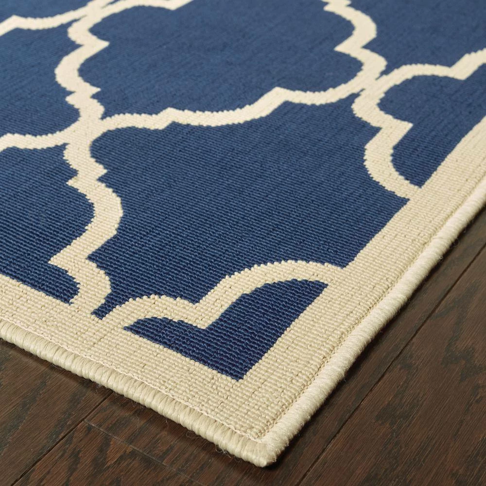 Newport Navy 5 ft. x 8 ft. Area Rug by Home Decorators Collection 4 Newport Navy 5 ft. x 8 ft. Area Rug by Home Decorators Collection - Image 4
