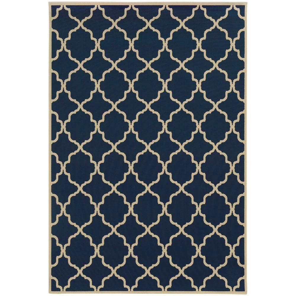 Newport Navy 5 ft. x 8 ft. Area Rug by Home Decorators Collection 1 Newport Navy 5 ft. x 8 ft. Area Rug by Home Decorators Collection