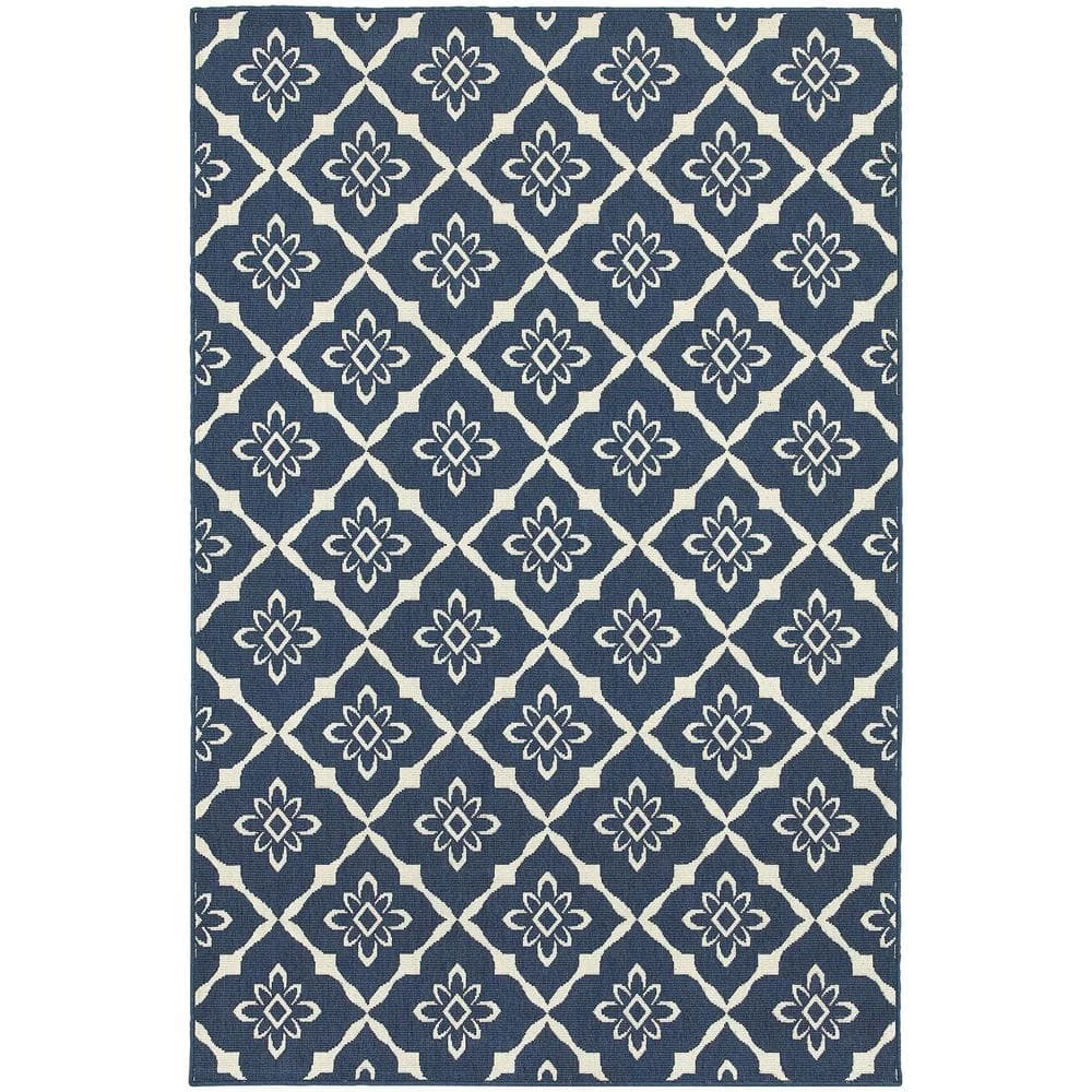 Odyssey Navy 7 ft. x 10 ft. Indoor/Outdoor Area Rug by Home Decorators Collection 1 Odyssey Navy 7 ft. x 10 ft. Indoor/Outdoor Area Rug by Home Decorators Collection
