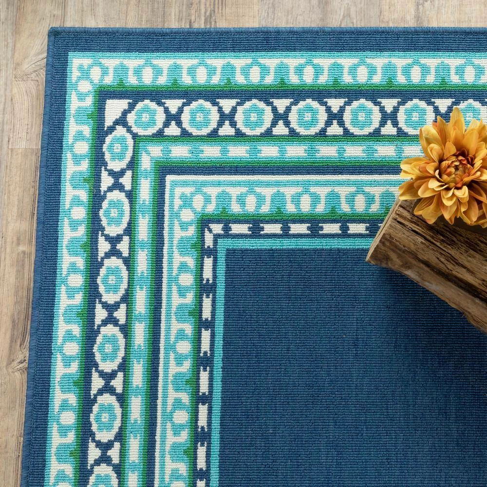 Tonga Navy 8 ft. x 11 ft. Indoor/Outdoor Area Rug by Home Decorators Collection 11 Tonga Navy 8 ft. x 11 ft. Indoor/Outdoor Area Rug by Home Decorators Collection - Image 11