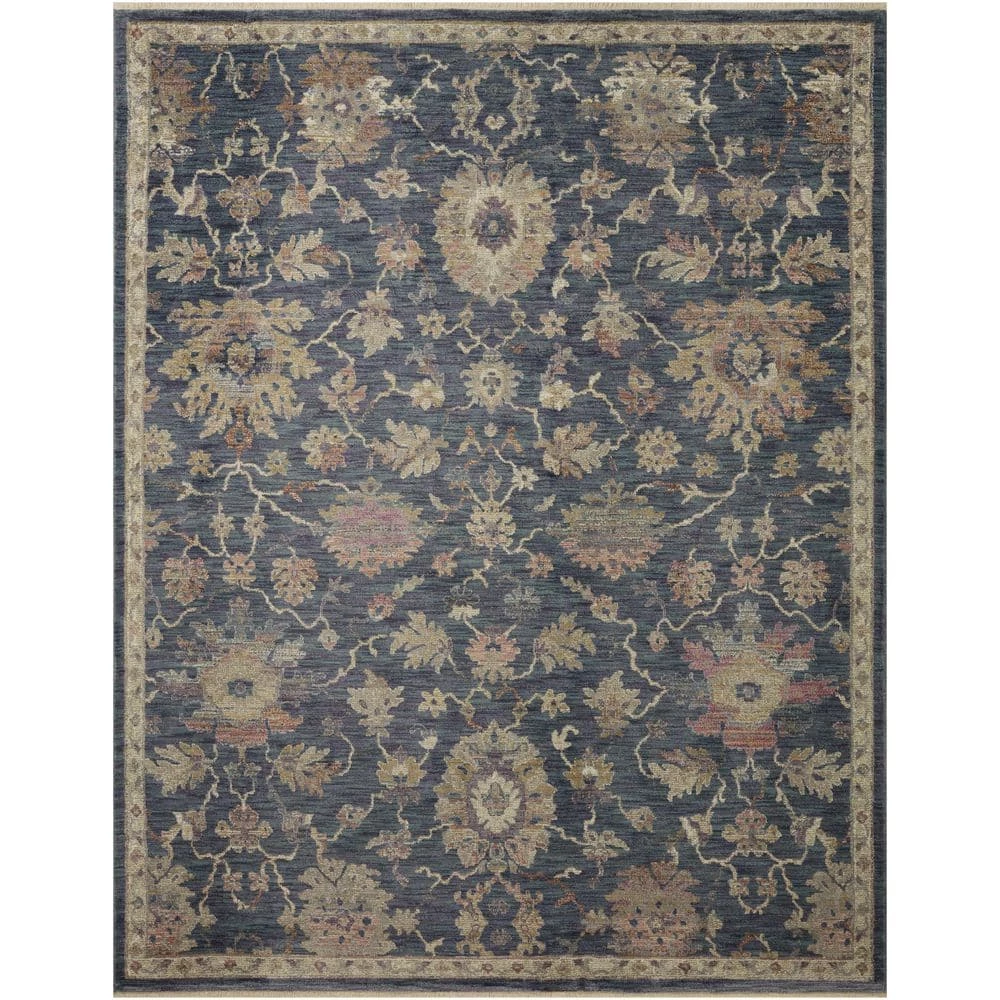 Greta Navy/Rust 7 ft. 10 in. x 10 ft. Oriental Polyester Area Rug by Home Decorators Collection 3 Greta Navy/Rust 7 ft. 10 in. x 10 ft. Oriental Polyester Area Rug by Home Decorators Collection - Image 3