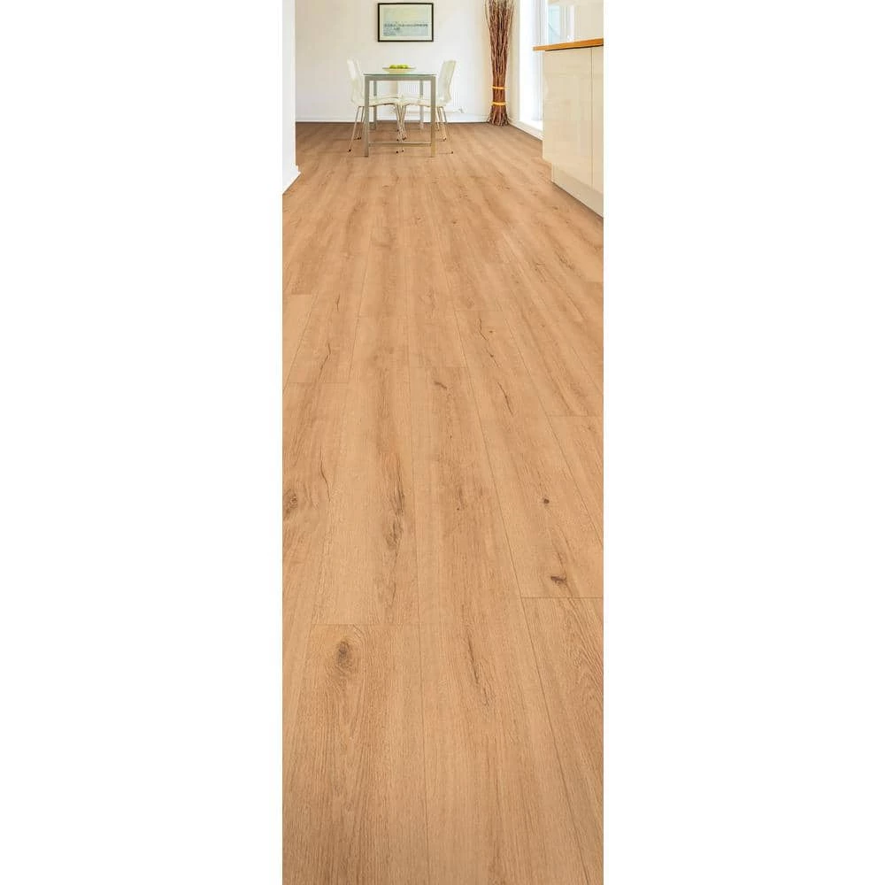 Nobelford Oak 12 mm T x 7.56 in. W Waterproof Laminate Wood Flooring (15.95 sq. ft./Case) by Home Decorators Collection 2 Nobelford Oak 12 mm T x 7.56 in. W Waterproof Laminate Wood Flooring (15.95 sq. ft./Case) by Home Decorators Collection - Image 2