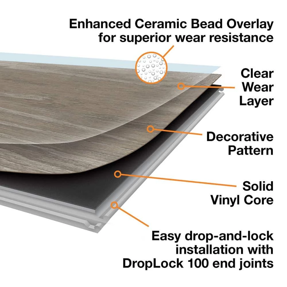 7.5 in. W Noble Oak Click Lock Luxury Vinyl Plank Flooring (48 cases/1187.52 sq. ft./pallet) by Home Decorators Collection 3 7.5 in. W Noble Oak Click Lock Luxury Vinyl Plank Flooring (48 cases/1187.52 sq. ft./pallet) by Home Decorators Collection - Image 3