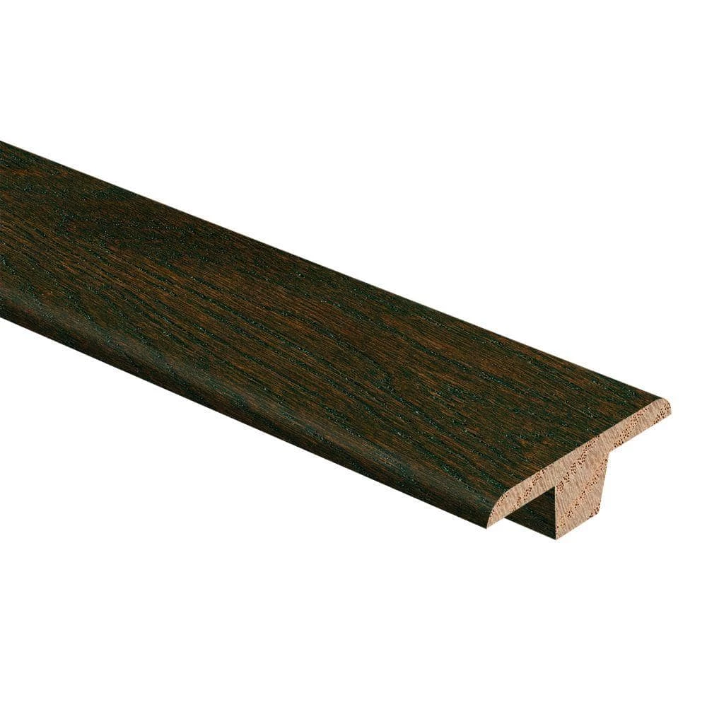 Oak Coffee 3/8 in. Thick x 1-3/4 in. Wide x 94 in. Length Hardwood T-Molding by Zamma 1 Oak Coffee 3/8 in. Thick x 1-3/4 in. Wide x 94 in. Length Hardwood T-Molding by Zamma
