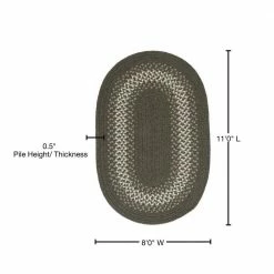 Chancery Olive 8 ft. x 11 ft. Oval Braided Area Rug by Home Decorators Collection 9 Chancery Olive 8 ft. x 11 ft. Oval Braided Area Rug by Home Decorators Collection -Home Decorators Store olive home decorators collection area rugs ng69r096x132 76 1000