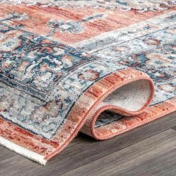 Zara Medallion Orange 5 ft. x 7 ft. Area Rug by Home Decorators Collection -Home Decorators Store orange home decorators collection area rugs kksl05a 5307 66 1000