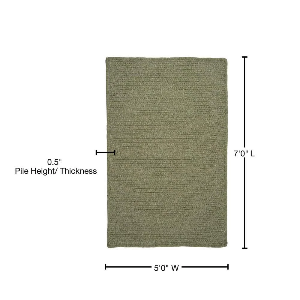 Wilshire Palm 5 ft. x 7 ft. Rectangle Braided Area Rug by Home Decorators Collection 4 Wilshire Palm 5 ft. x 7 ft. Rectangle Braided Area Rug by Home Decorators Collection - Image 4