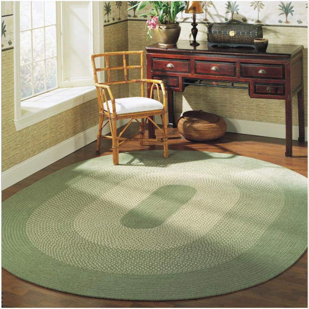 Portland Palm 7 ft. x 9 ft. Braided Oval Area Rug by Home Decorators Collection 8 Portland Palm 7 ft. x 9 ft. Braided Oval Area Rug by Home Decorators Collection - Image 8