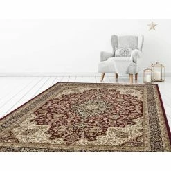Silk Road Red 8 ft. x 10 ft. Medallion Area Rug by Home Decorators Collection -Home Decorators Store red home decorators collection area rugs 30907 c3 1000