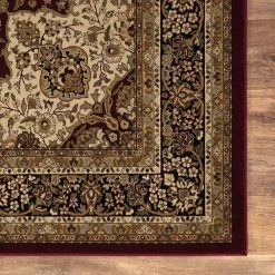 Silk Road Red 8 ft. x 10 ft. Medallion Area Rug by Home Decorators Collection -Home Decorators Store red home decorators collection area rugs 30907 fa 1000