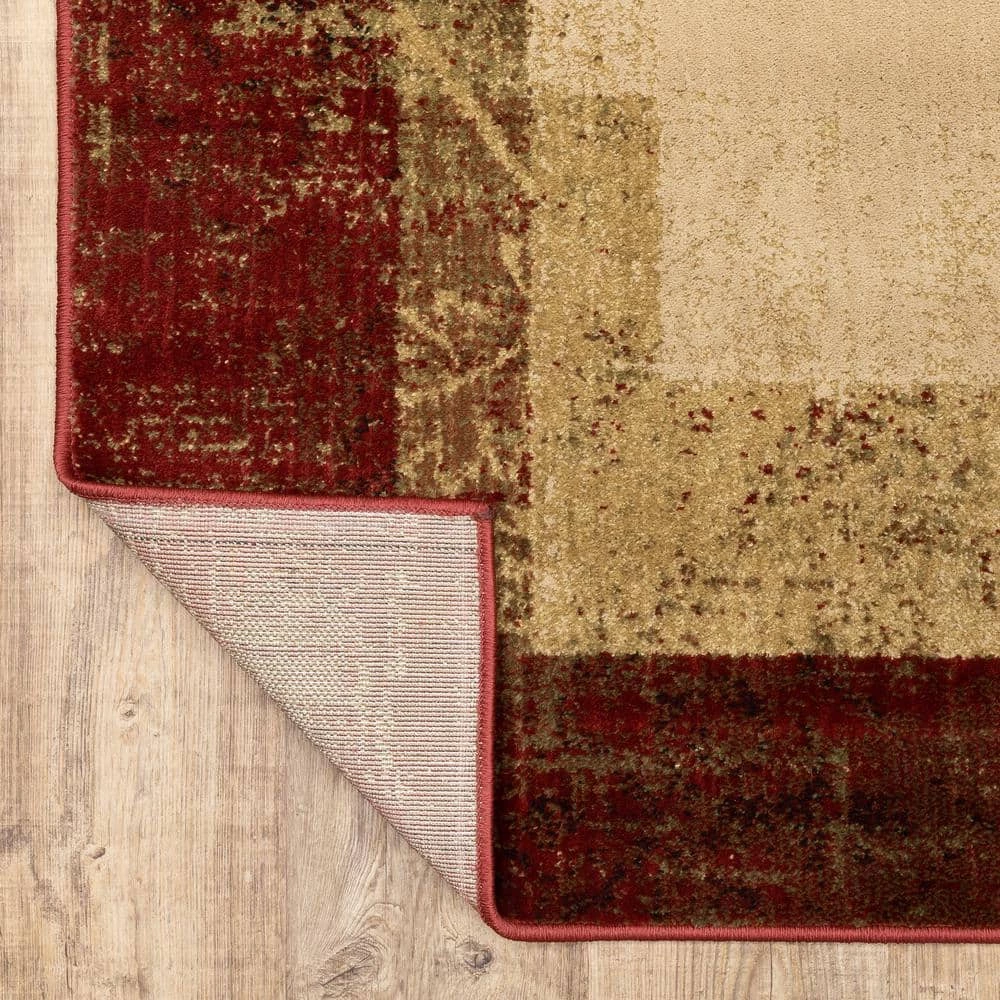 Linwood Red 8 ft. x 10 ft. Border Area Rug by Home Decorators Collection 6 Linwood Red 8 ft. x 10 ft. Border Area Rug by Home Decorators Collection - Image 6