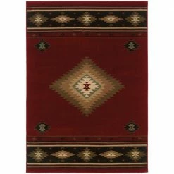 Catskill Red 8 ft. x 11 ft. Area Rug by Home Decorators Collection