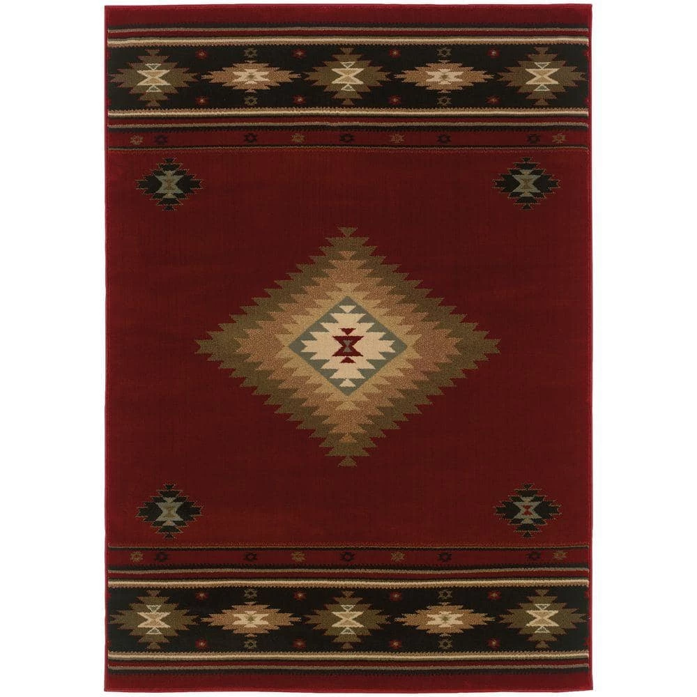 Catskill Red 8 ft. x 11 ft. Area Rug by Home Decorators Collection 1 Catskill Red 8 ft. x 11 ft. Area Rug by Home Decorators Collection