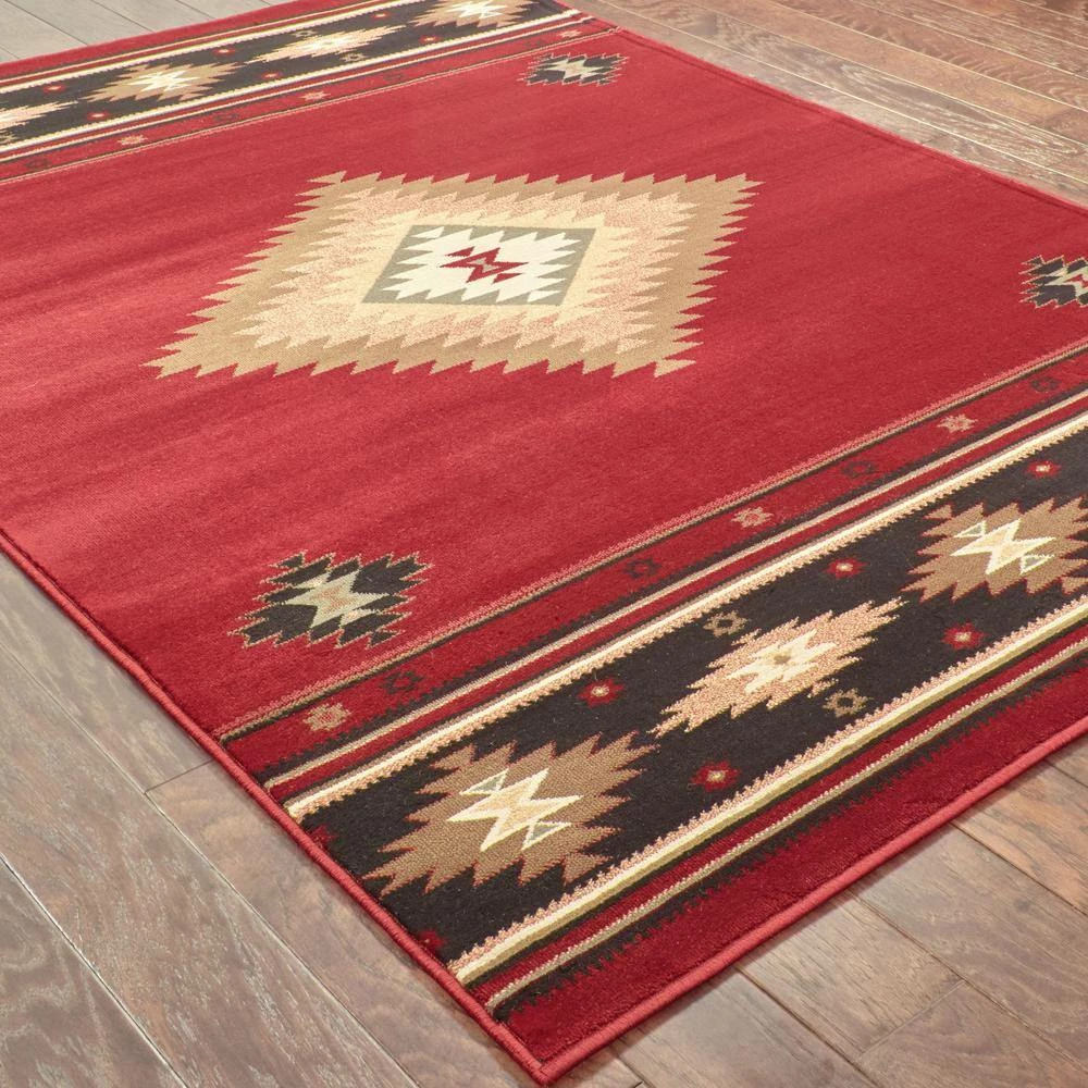Catskill Red 8 ft. x 11 ft. Area Rug by Home Decorators Collection 2 Catskill Red 8 ft. x 11 ft. Area Rug by Home Decorators Collection - Image 2
