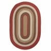 Frontier 5 ft. x 8 ft. Red Braided Oval Area Rug by Home Decorators Collection