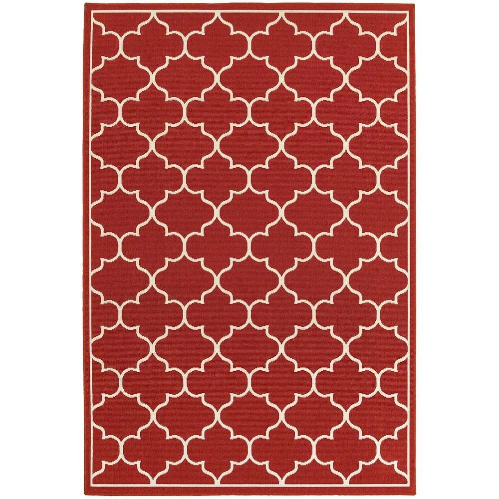 Valley Red 8 ft. x 11 ft. Indoor/Outdoor Area Rug by Home Decorators Collection 1 Valley Red 8 ft. x 11 ft. Indoor/Outdoor Area Rug by Home Decorators Collection