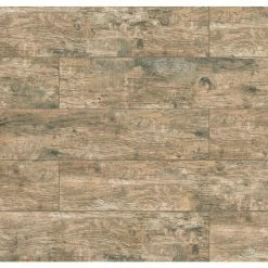 Redwood Natural 6 in. x 24 in. Matte Porcelain Wood Look Floor and Wall Tile (10 sq. ft./Case) by Home Decorators Collection