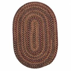 Petra Rosewood 8 ft. x 11 ft. Oval Braided Area Rug by Home Decorators Collection