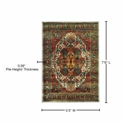 Flanders Rust 5 ft. x 8 ft. Area Rug by Home Decorators Collection 12 Flanders Rust 5 ft. x 8 ft. Area Rug by Home Decorators Collection -Home Decorators Store rust home decorators collection area rugs 9211920170 76 1000